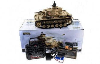 Радиоуправляемый танк Heng Long 1:16 Tauch Panzer III Ausf.H PRO 2.4GHz