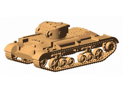 Сборная модель ZVEZDA Британский пехотный танк Валентайн II, 1/100