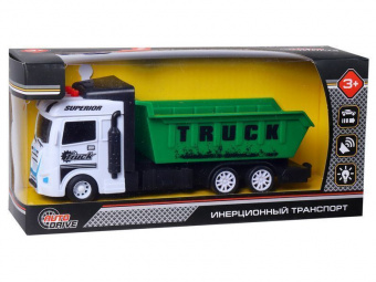 Машина AUTODRIVE Грузовик фрикционный, со светом и звуком, в/к 23,5*7*11 см