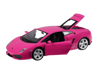 Машина ''АВТОПАНОРАМА'' Lamborghini Gallardo, розовый, 1/24, свет, звук, в/к 24,5*12,5*10,5 см