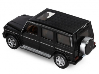 Машина АВТОПАНОРАМА Mercedes-Benz G350d, черный, 1/32, свет, звук, инерция, в/к 18*9*13,5 см