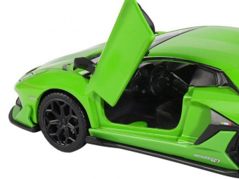 Машина АВТОПАНОРАМА Lamborghini SVJ, 1/32, зеленый, откр. двери, свет, звук, в/к 17,5*12,5*6,5 см
