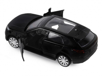 Машина ''АВТОПАНОРАМА'' Land Rover Range Rover Velar, черный, 1/42, инерция, в/к 17,5*12,5*6,5 см