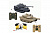 Радиоуправляемый танковый бой M1A2 vs Tiger 1:28 2,4G ZEGAN