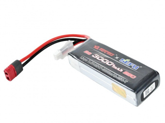 Аккумулятор Li-Po 3000mAh, 7,4V, 25C, T‐plug для автомодели MJX 14301