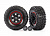 Шины и диски, в сборе, проклеены (2.2'' black Mercedes-Benz® G 63® wheels, Canyon RT 4.6x2.2'' tires) (2)/ center caps (2)/ beadlock rings (2) (requires #8255A extended stub axle)