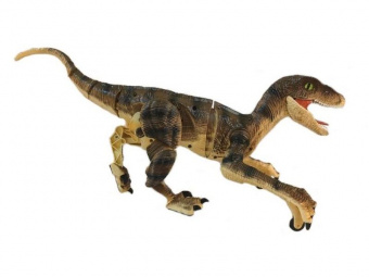 Радиоуправляемый динозавр SUNMIR Велоцираптор (желтый), звук, свет