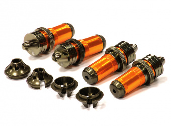 Корпус амортизатора (4шт.) (оранж) для Traxxas 1/10 Revo Jato & Summit