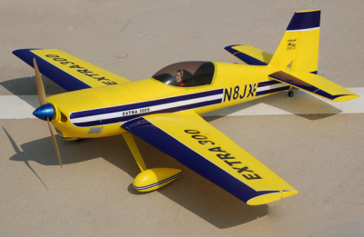 Самолет HobbySky Extra 300-H PNP (yellow)