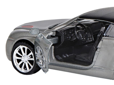 Машина ''АВТОПАНОРАМА'' Bentley Supersport ISR серый, 1/43, инерция, в/к 17,5*12,5*6,5 см