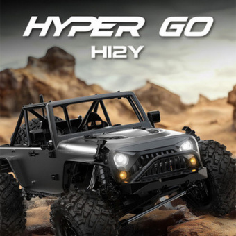 Радиоуправляемый краулер MJX Hyper Go H12Y (серый) Brushless 4WD 2.4G LED 1/12 RTR