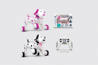 Радиоуправляемая робот-собака HappyCow Smart Dog 2.4G (черная)