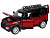 Машина АВТОПАНОРАМА Land Rover Defender 110, 1/32, красный, свет, звук, в/к 17,5*13,5*9 см