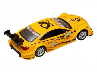 Машина АВТОПАНОРАМА BMW M3 DTM, желтый, 1/42, инерция, в/к 17,5*12,5*6,5 см