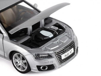 Машина ''АВТОПАНОРАМА'' Audi A7, серебряный, 1/24, свет, звук, в/к 24,5*12,5*10,5 см