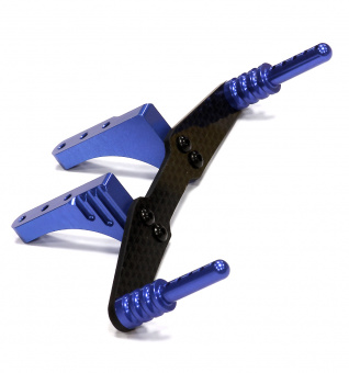 Стойки крепления корпуса задние (синий) 1/10 Traxxas Slash 2WD
