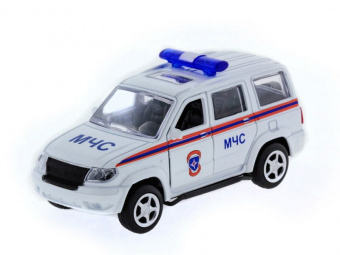 Машина ''АВТОПАНОРАМА'' инерц. УАЗ Патриот (МЧС) 1/50, в/к 12*7*5,5 см