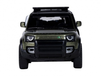 Машина АВТОПАНОРАМА Land Rover Defender 110, 1/43, оливковый, инерция, в/к 17,5*12,5*6,5 см