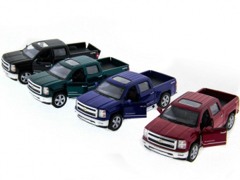 Машина Kinsmart 1:46 Chevrolet Silverado инерция (1/12шт.)  б/к