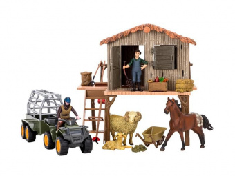 Набор фигурок животных MASAI MARA ММ205-047 серии На ферме: Ферма игрушка, 22 фигурки