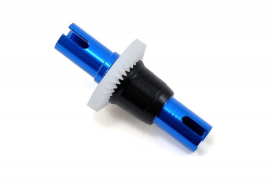 Spool (solid axle), 6061-T6 aluminum (blue-anodized)