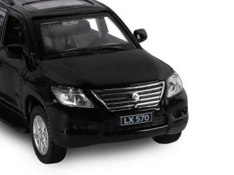 Машина ''АВТОПАНОРАМА'' Lexus LX570, черный, 1/43, инерция, в/к 17,5*12,5*6,5 см