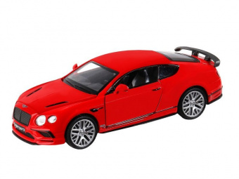 Машина ''АВТОПАНОРАМА'' Bentley Continental GT Supersports, красный, 1/32, в/к 17,5*12,5*6,5 см