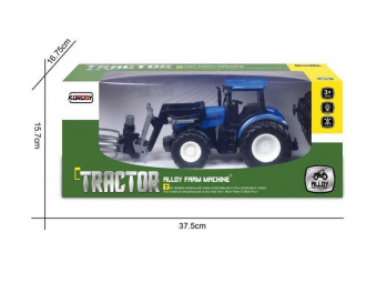 Р/У фермерский трактор Korody с погрузчиком тюков, мет. кузов 1/24 2.4G 6CH RTR