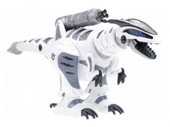 Радиоуправляемый робот-динозавр LENENG TOYS K9 Dinosaur звук, свет, танцы, сенсор, стреляет присосками