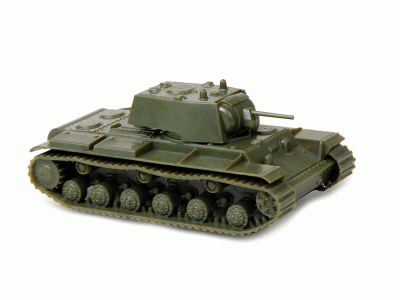 Сборная модель ZVEZDA Советский танк КВ-1 с пушкой Ф32, 1/100