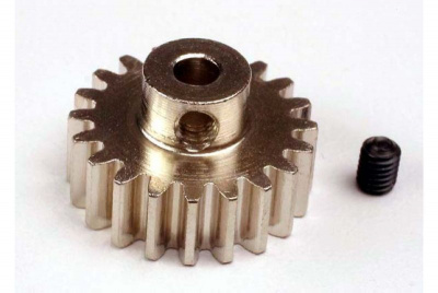 Gear, 21-T pinion (32-p) (mach. steel)/ set screw