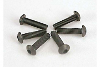 Screws, 3x12mm button-head machine (hex drive) (6)