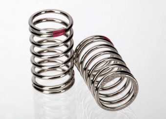 Пружины, shock (nickel finish) (GTR) (2.77 rate, pink)  (1 pair)