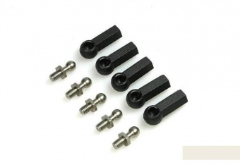 Шаровые и наконечники 4mm Short (for 3mm rod) 5шт Black