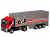 Машина ''АВТОПАНОРАМА'' Volvo, красный, 1/50, свет, звук, в/к 28*14*10 см
