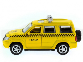Машина ''АВТОПАНОРАМА'' инерц. УАЗ Патриот (такси) 1/50, в/к 12*7*5,5 см