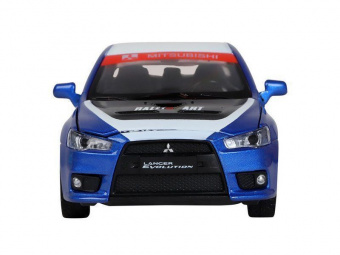 Машина АВТОПАНОРАМА Mitsubishi Lancer Evolution, 1/32, синий, свет, звук, в/к 18*9*13,5 см