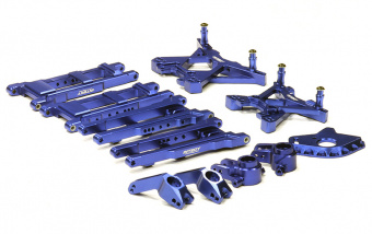 Комплект подвески (синий) Traxxas 1/10 Stampede 4X4 & Slash 4X4