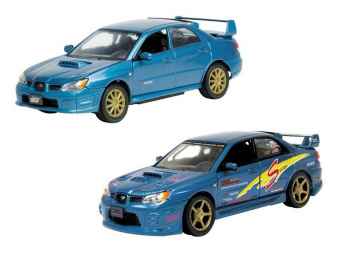 Машина Autotime ''SUBARU IMPREZA WRX STI'' тюнинг гараж 1:24 инерционная