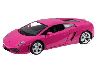 Машина ''АВТОПАНОРАМА'' Lamborghini Gallardo, розовый, 1/24, свет, звук, в/к 24,5*12,5*10,5 см