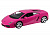 Машина ''АВТОПАНОРАМА'' Lamborghini Gallardo, розовый, 1/24, свет, звук, в/к 24,5*12,5*10,5 см