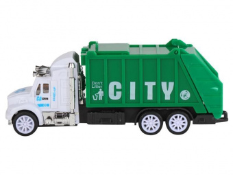 Машина AUTODRIVE Мусоровоз 12,5см инерционная, в/п 18,2*4*15,5см, ,
