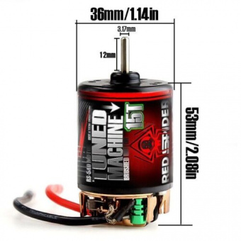Коллекторный электродвигатель RedSpider 55T (540 класс) Waterproof