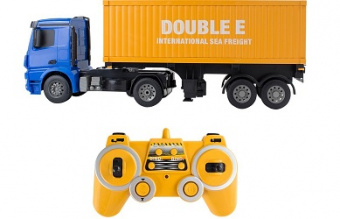 Радиоуправляемый контейнеровоз Double E Mercedes-Benz Arocs 1:20 2.4G