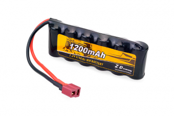 ZD Racing 7.2V 1200mAh Ni-MA Battery for 1/16 1/14 RC Car 