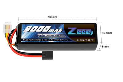 Аккумулятор LIPO 4S 100C 9000mah(FOR X-MAXX)