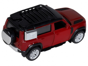 Машина АВТОПАНОРАМА 2020 Land Rover Defender 110, 1/43, красный, в/к 17,5*12,5*6,5 см