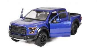 Мод. маш. 1:24 Motormax 79344 2017 Ford F150 Raptor Синий в/к