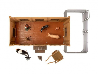 Набор фигурок животных MASAI MARA ММ205-067 серии На ферме: Ферма игрушка 21 предмет