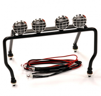 T10 Realistic 1/10 Scale Metal Frame with 4 LED Adjustable Spot Light 88x141mm